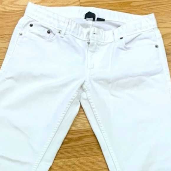 👖 Armani Exchange Designer White Jeans w/ Silver Wings - Picture 6 of 7